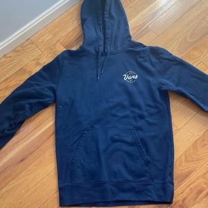 Vans hoodie sweatshirt. Men’s small. Navy. Worn once. Great condition.